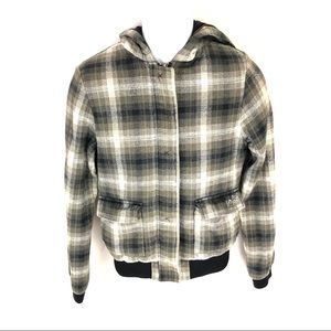 Volcom Boys Green Jacket Zip Button M